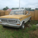 1971 Ford F-100 Pick-Up Yellow & White  Runs Less Then 50.000 Miles