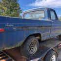 1971 Ford F-100 short bed Pickup custom &#034;Three on the tree&#034; It will start