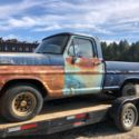 1971 Ford F-100 short bed Pickup custom &#034;Three on the tree&#034;