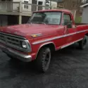 1971 Ford F250 Highboy - V8 - 4-speed - 4X4 - Runs and Drives Great - Red