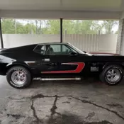 1971 Ford Mustang Black Mach 1 Fastback