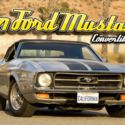 1971 Ford Mustang: Classic Convertible with Silver Coat and Black Racing Stripes