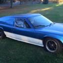 1971 LOTUS EUROPA S2 - BLUE/ WHITE OVER BLACK HIDES