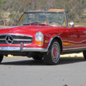 1971 Mercedes 280 SL Red with Tan Excellent Condition with Records Serviced