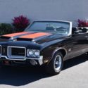 1971 Oldsmobile 442 Convertible 1 of Only 1,304! 0 Ebony Black w/ Red Stripes Co