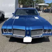 1971 Oldsmobile Cutlass Supreme Coupe Blue Cutless Supreme