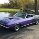 1971 Plymouth Cuda Convertible FC7 V6X black billboards / numbers matching