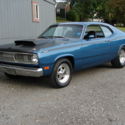 1971 Plymouth Duster 340 B7 Blue, Restored Show Car, Disc Brakes, Power Steering