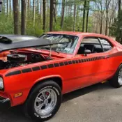 1971 Plymouth Duster Coupe Orange Twister