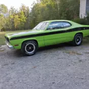 1971 Plymouth Duster Sportscar Green