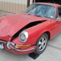 1971 Porsche 911T  Damaged Front End in 2001 Motor Free 60K miles Minimal Rust