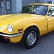 1971 Triumph Spitfire Convertible Yellow
