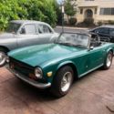 1971 Triumph TR-6,  British Racing Green, Classic British car in California