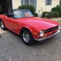 1971 Triumph TR6 with hard and soft top