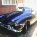 1971 Volkswagen Dark Blue VW Karmann Ghia Convertible Blue RWD Manual Chrome