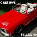 1971 VOLKSWAGEN KARMANN GHIA CONVERTIBLE RUNS, DRIVES AND LOOKS GREAT NO RESERVE