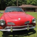 1971 VW Karman Ghia Cabriolet Convertible  with Euro bumpers. Nice.