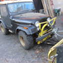 1971 willys jeep v6 with plow STEEL TUB   STEEL TOP PLOW BARN FIND MATCHING NUMB