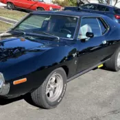 1972 AMC Javelin Coupe Black Pierre Cardin