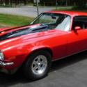 1972 CAMARO BUILT BIG BLOCK 396 TURBO 400 9-INCH REAR BRIGHT RED BLACK STRIPES