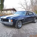 1972 CHEVELLE SS 396 AUTO PS PDB TACH BUCKETS CONSOLE BEAUTIFUL MIDNIGHT BLUE