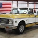 1972 Chevrolet C10 Cheyenne 22938 Miles Jasmine Yellow and Polar White Pickup Tr