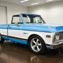 1972 Chevrolet C10 Custom Deluxe 41195 Miles Light Blue Pickup Truck 350 Chevrol