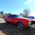 1972 CHEVROLET CHEVELLE  12,954 Miles RED COUPE 350 Automatic