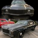 1972 CHEVROLET CHEVELLE 454 BIG BLOCK 4 SPEED A/C MURDER BLACK RESTORED L@@K WOW