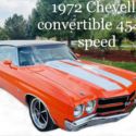 1972 Chevrolet Chevelle convertible Convertible Orange RWD Manual