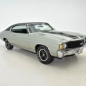 1972 Chevrolet Chevelle SS  60,114 Miles Silver Coupe  Manual