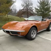1972 CHEVROLET CORVETTE CONVERTIBLE 454 AUTO AC PS PDB TILT/TELI