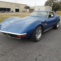 1972 Chevrolet Corvette T-Top Coupe, Factory AC, 4 Speed, # Match, Targa Blue