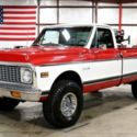 1972 Chevrolet K-10  85429 Miles Red and White Pickup Truck 350cid V8 Automatic