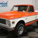 1972 Chevrolet K-10 Super Cheyenne 3020 Miles Orange Pickup Truck 402 V8 3 Speed