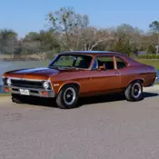 1972 Chevrolet Nova Matching Numbers V8 Orange Flame