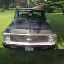 1972 Chevy C 10 long bed pick up truck  With custom Harley Davidson