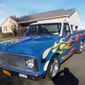 1972 chevy c10 pickup LT1 fuel injected drivetrain 700 R/ AC  cool hot rod