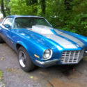 1972 CHEVY CAMARO MOSTLY RESTORED BLUE AND WHITE VERY NICE