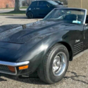 1972 CORVETTE CONVERTIBLE 350 4 SPEED #S MATCH 58K MILES TRIPLE BLACK NO RESERV!