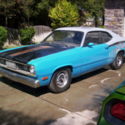 1972 DUSTER 340 #,S MATCH   727 TRANS 8 3/4  FENDER TAG RUNS