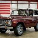 1972 Ford Bronco Sport 46289 Miles Burgundy SUV 302ci V8 3-On The Tree