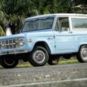 1972 Ford Bronco SUV 70239 Miles Blue (Light) Convertible  3 Speed Manual