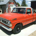 1972 Ford F100 1/2 ton Short Bed 2 wheel drive Orange White 49,000 orig miles