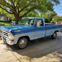 1972 Ford F100 Pickup Blue RWD Automatic Sport Custom Very Rare Blue on Blue
