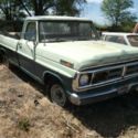 1972 FORD F100 V-8 AUTOMATIC CUSTOM CAB  PICKUP TRUCK FOR RESTORE...