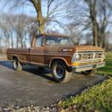 1972 Ford F250 Pickup Orange RWD Automatic Custom