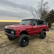1972 GMC Jimmy Convertible Red 4WD Manual 4x4 454 V8