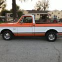 1972 GMC SIERRA GRADE SHORT BOX ORIGINAL COLOR ORENGE AND WHITE 350 ENGINE CLEAN