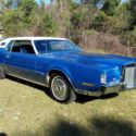 1972 Lincoln Continental  MARK IV Blue White top,